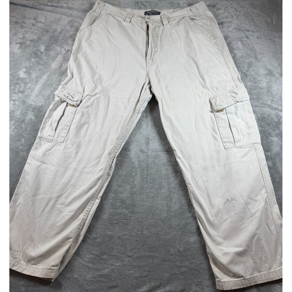 Vtg Levi's Silvertab Cargo Pants Beige Tan Baggy Y2K W40 L30